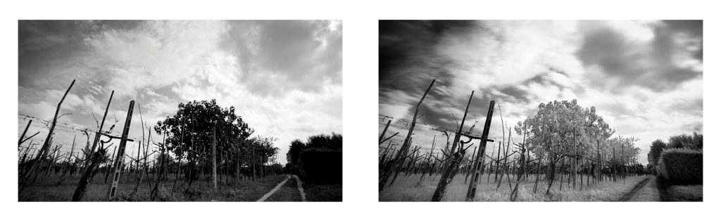 f/8, 1/320 s, ISO 100, Without Filter f/8, 21s, ISO 200, With Hoya R72 filter