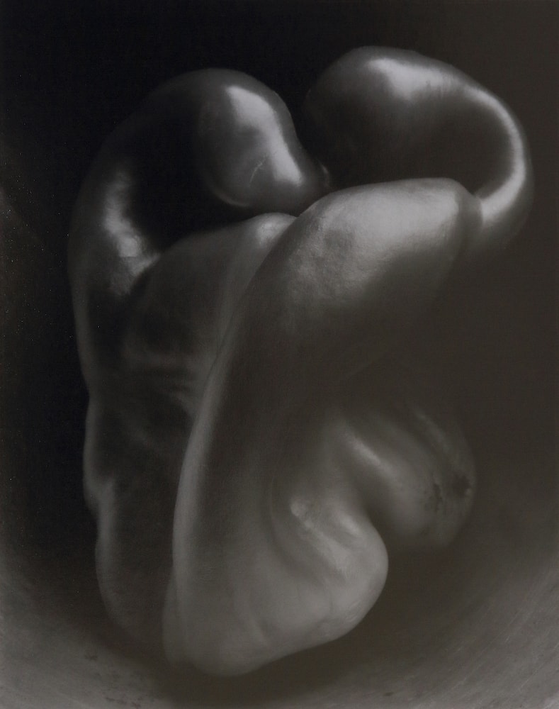 Pepper by (c) Edward Weston – beautiful and iconic example of use of mid-grays.