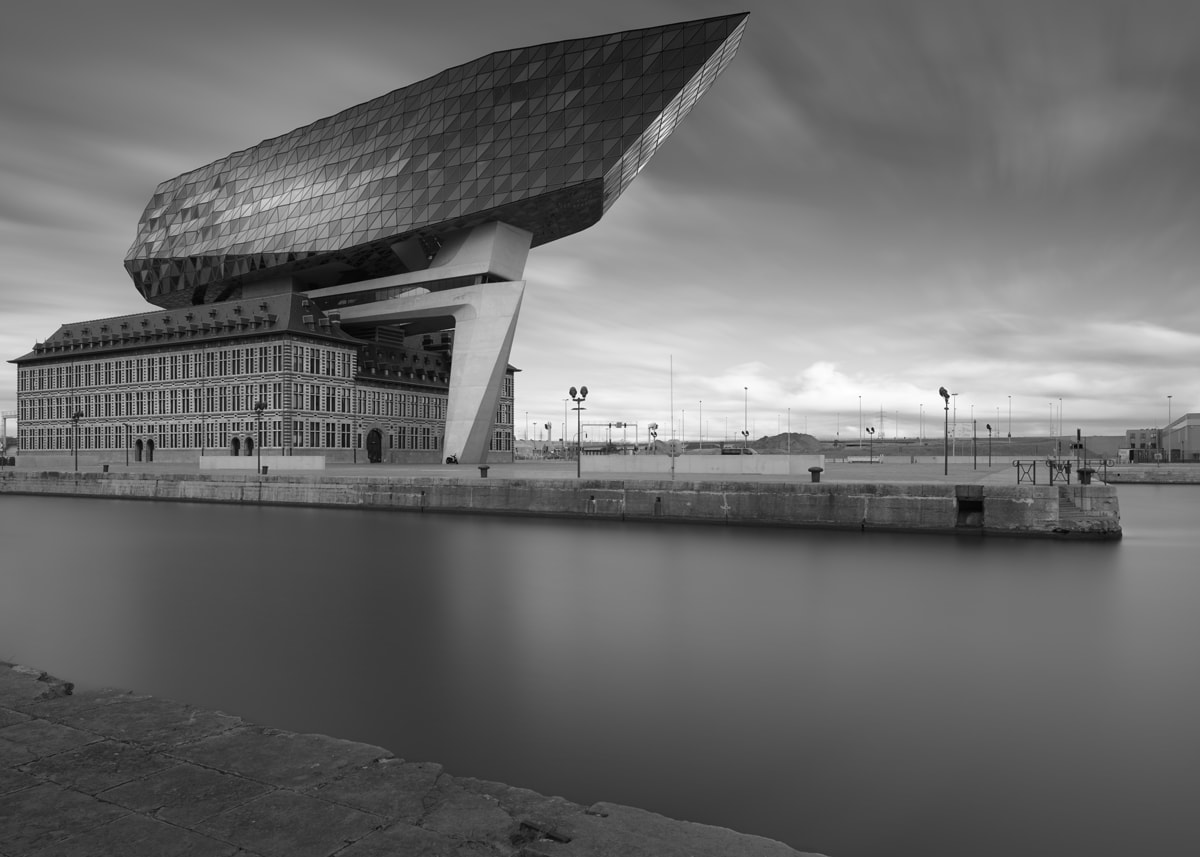 Porthouse in Antwerp by Joel Tjintjelaar