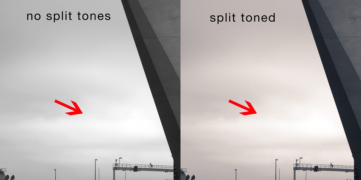Before and After Split Tones